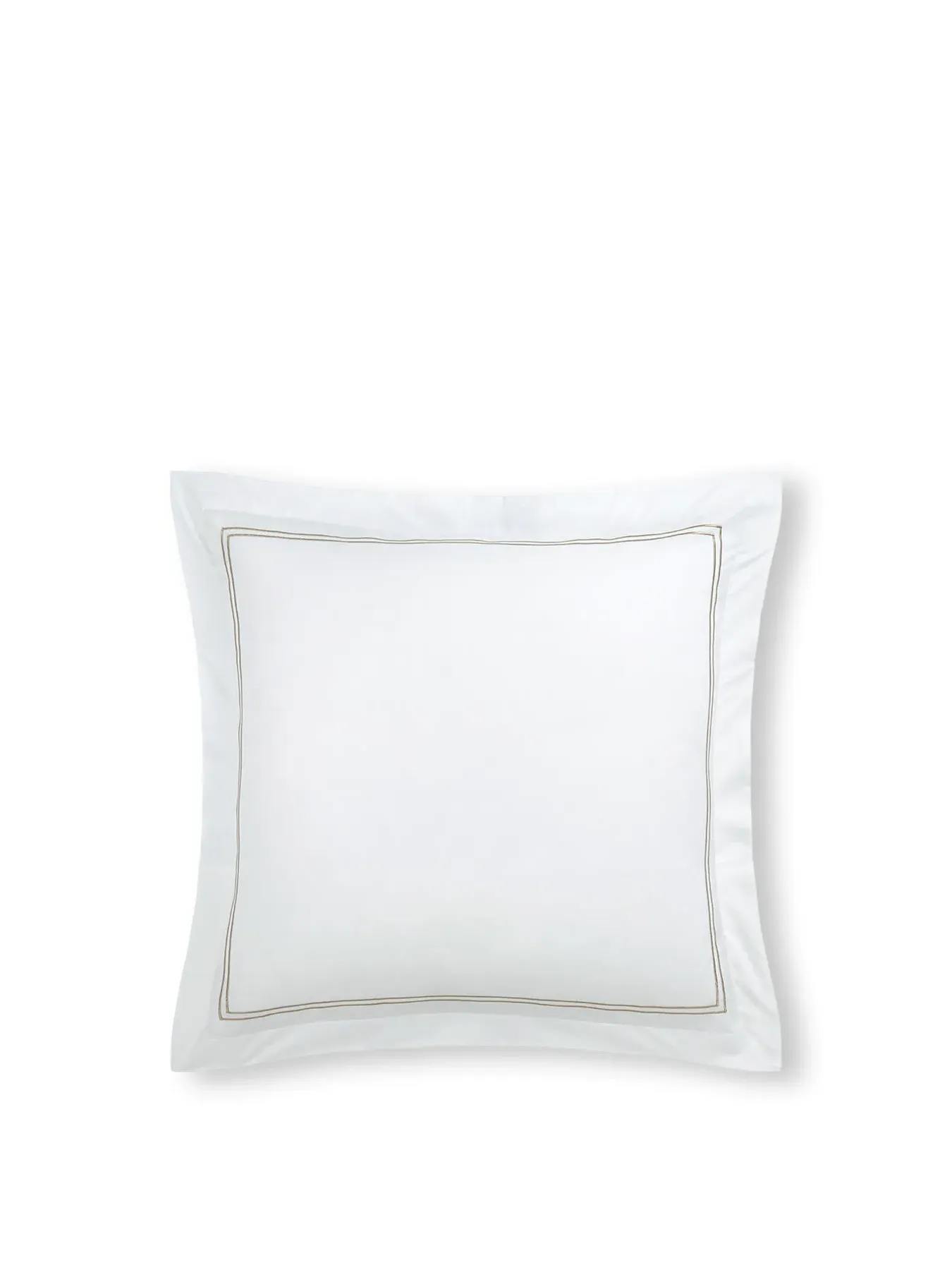 Square Oxford Pillowcase - Beige, Cotton image