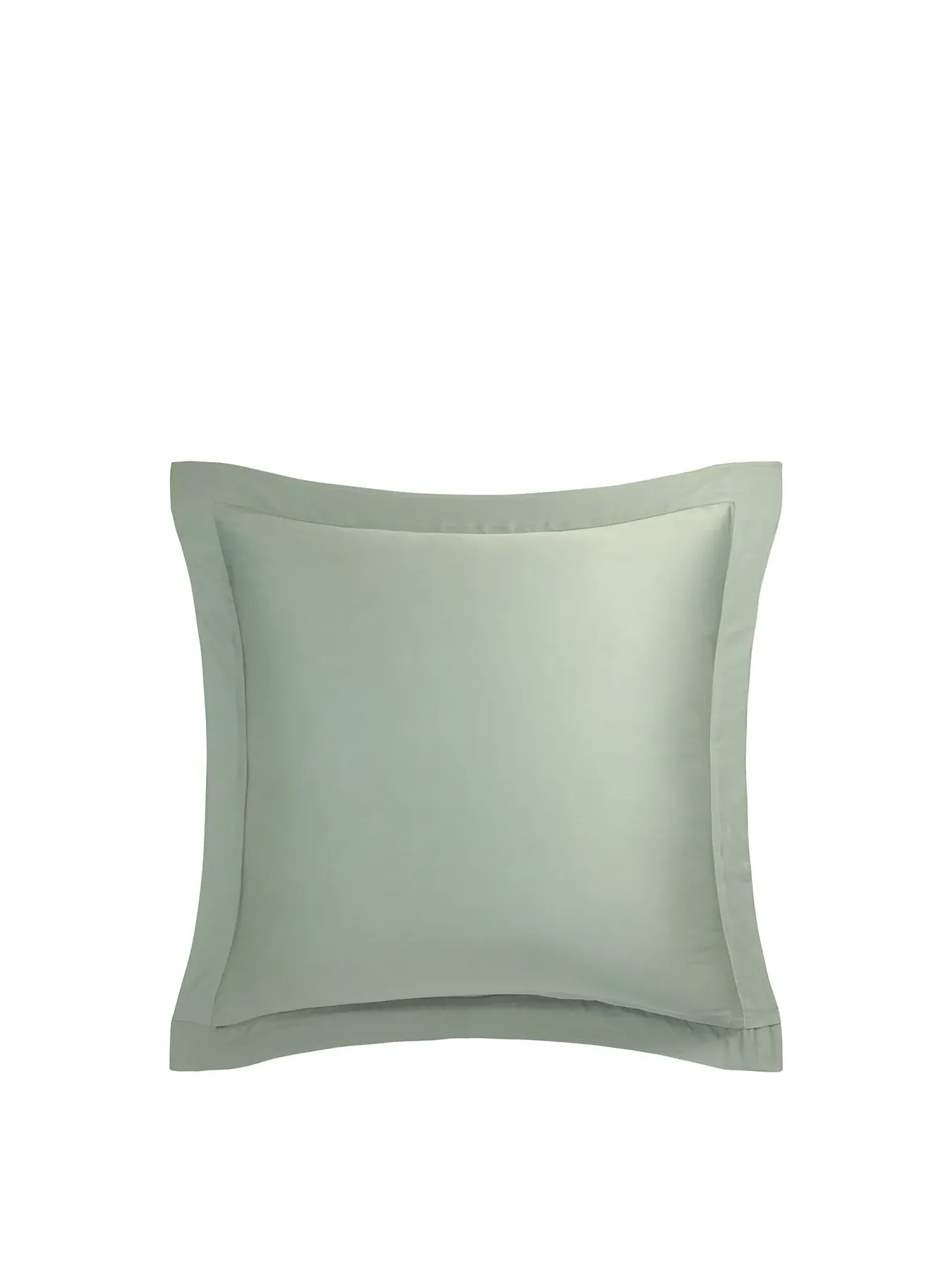 Square Oxford Pillowcase - Green, Linen