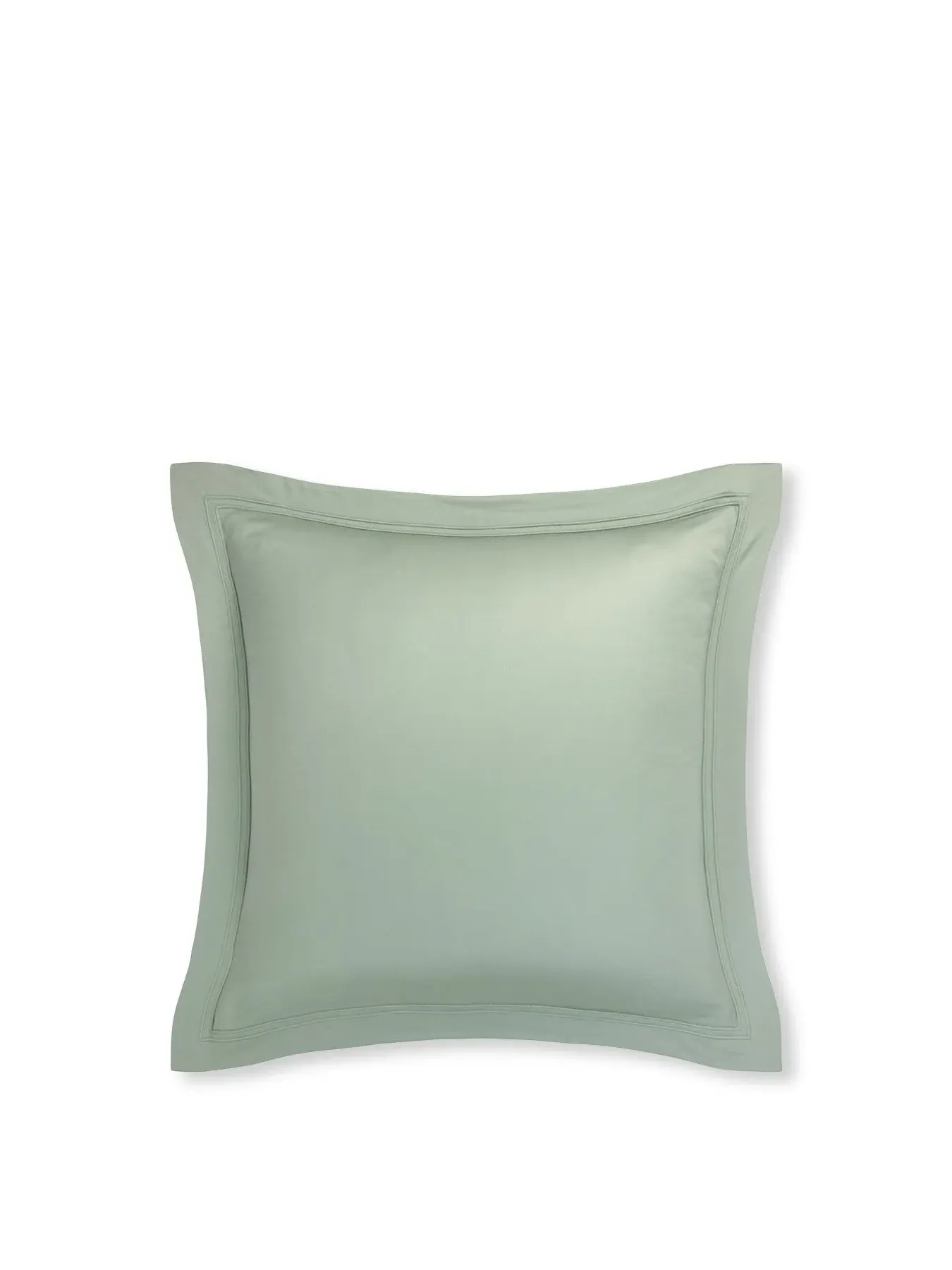 Square Oxford Pillowcase - Green, Linen image