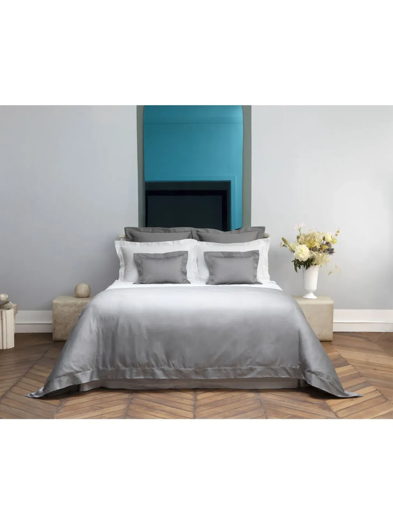 Square Oxford Pillowcase - Platine