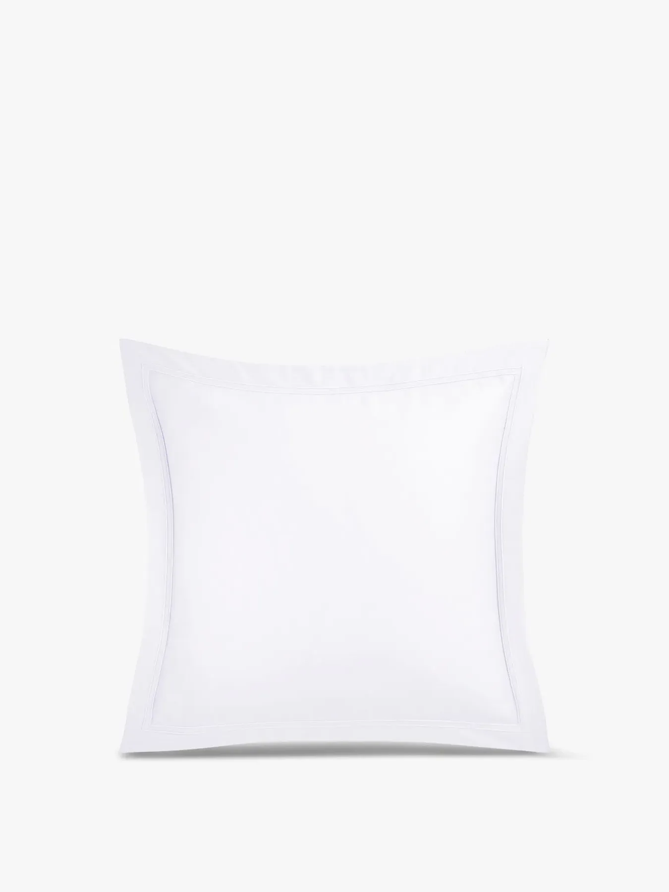 Square Oxford Pillowcase - White, Cotton image