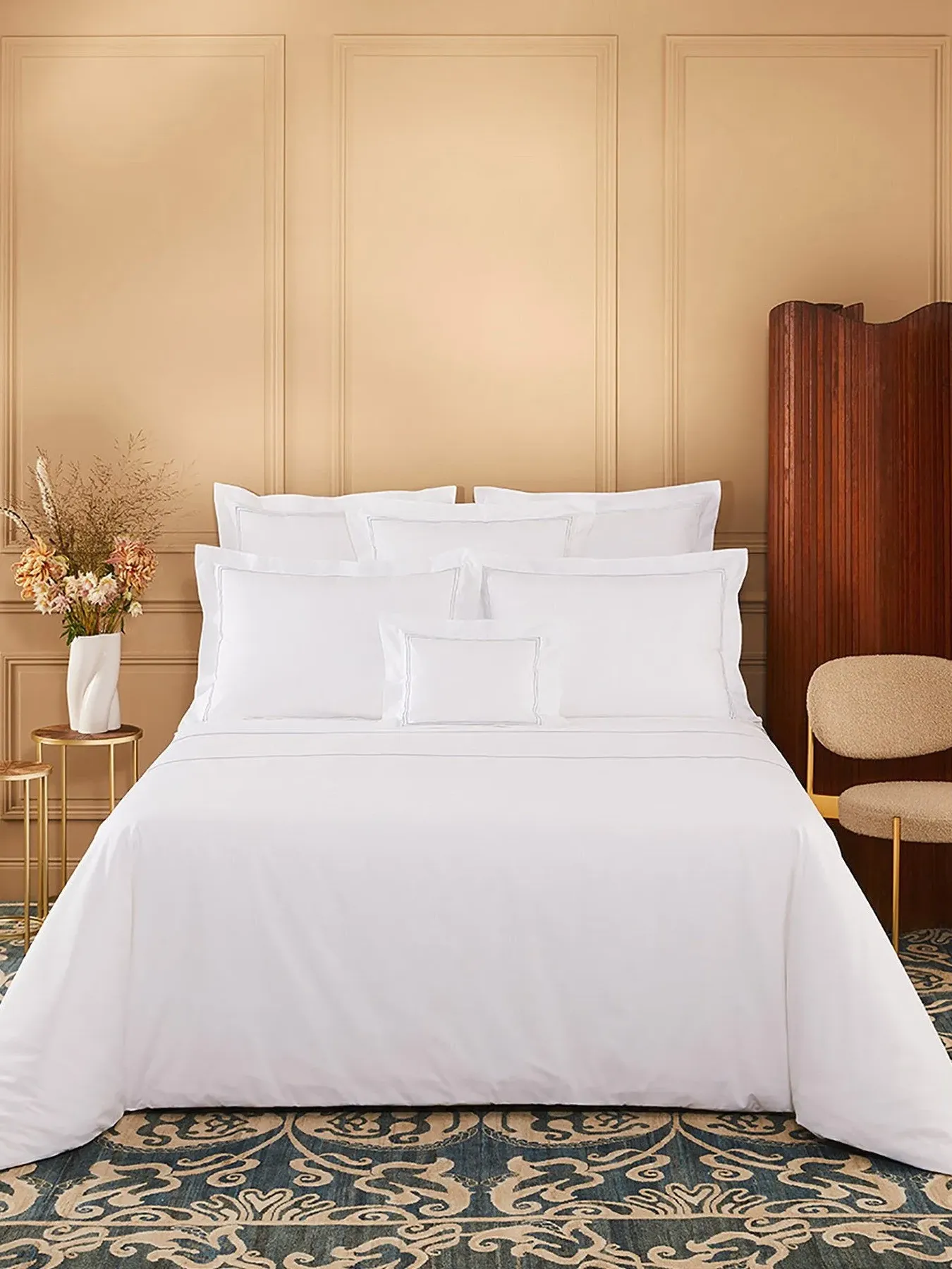 Standard Oxford Pillowcase - White, Cotton