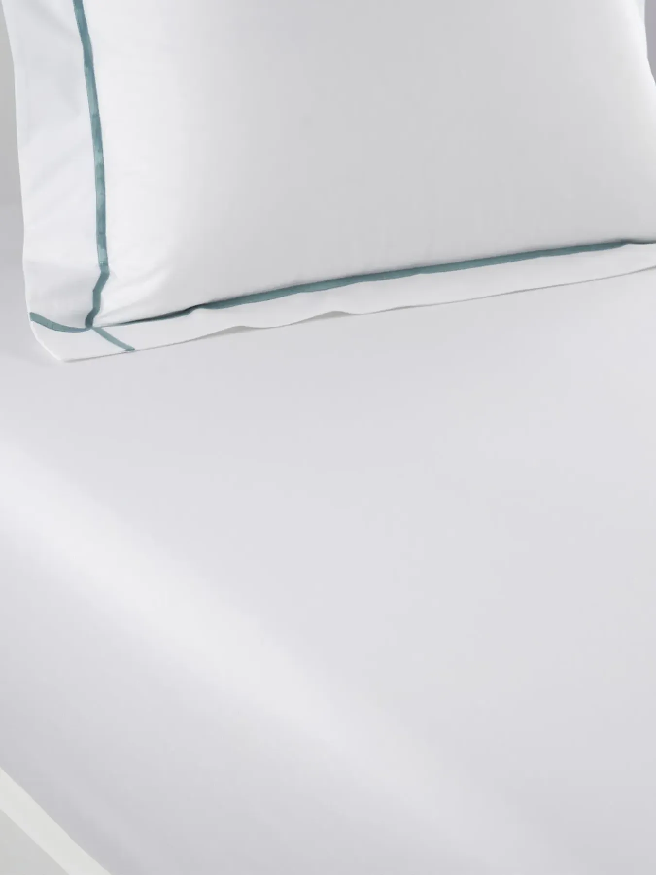 Super King Fitted Sheet - Blanc, Cotton image