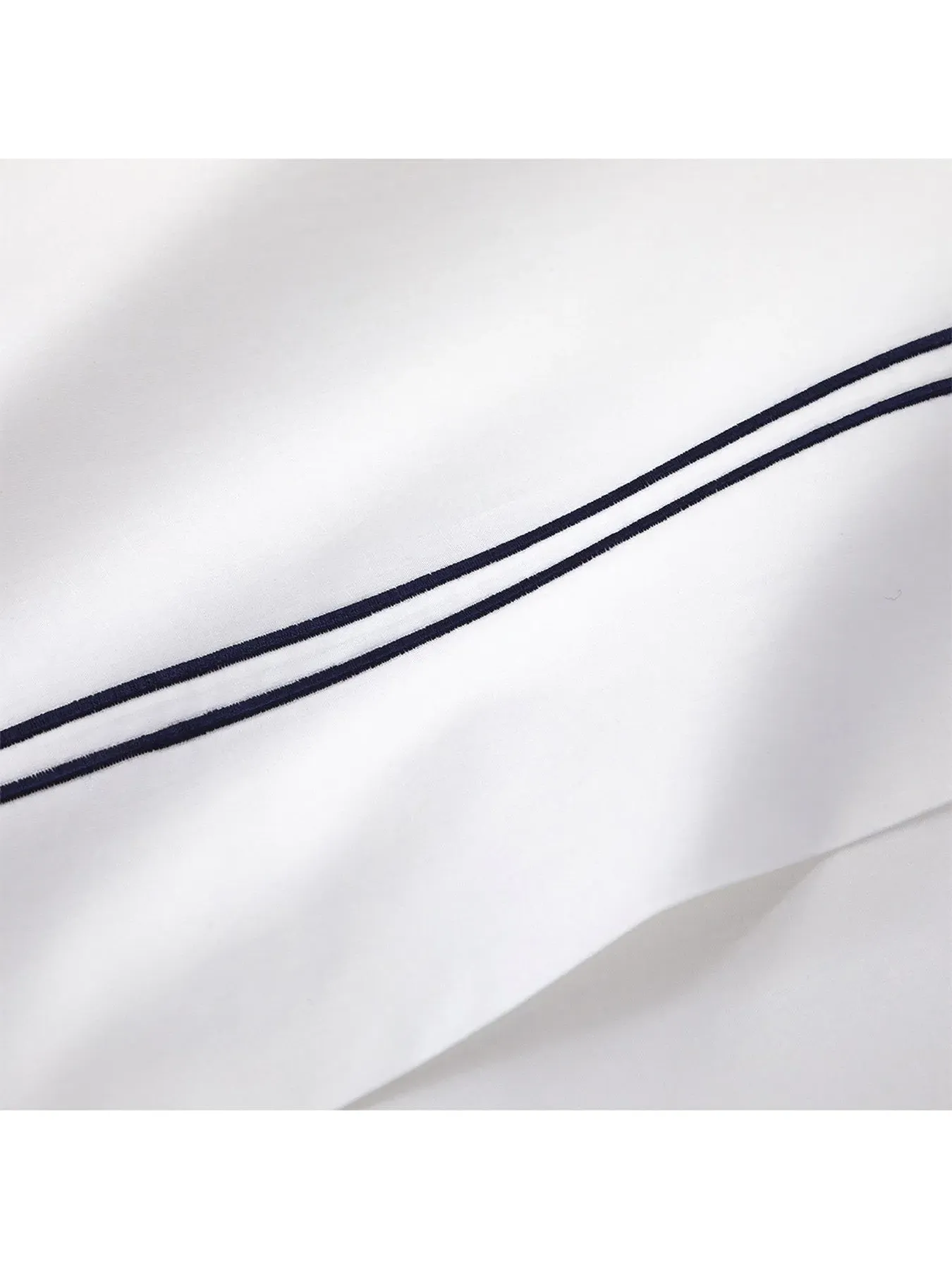 Super King Flat Sheet - Navy, Cotton