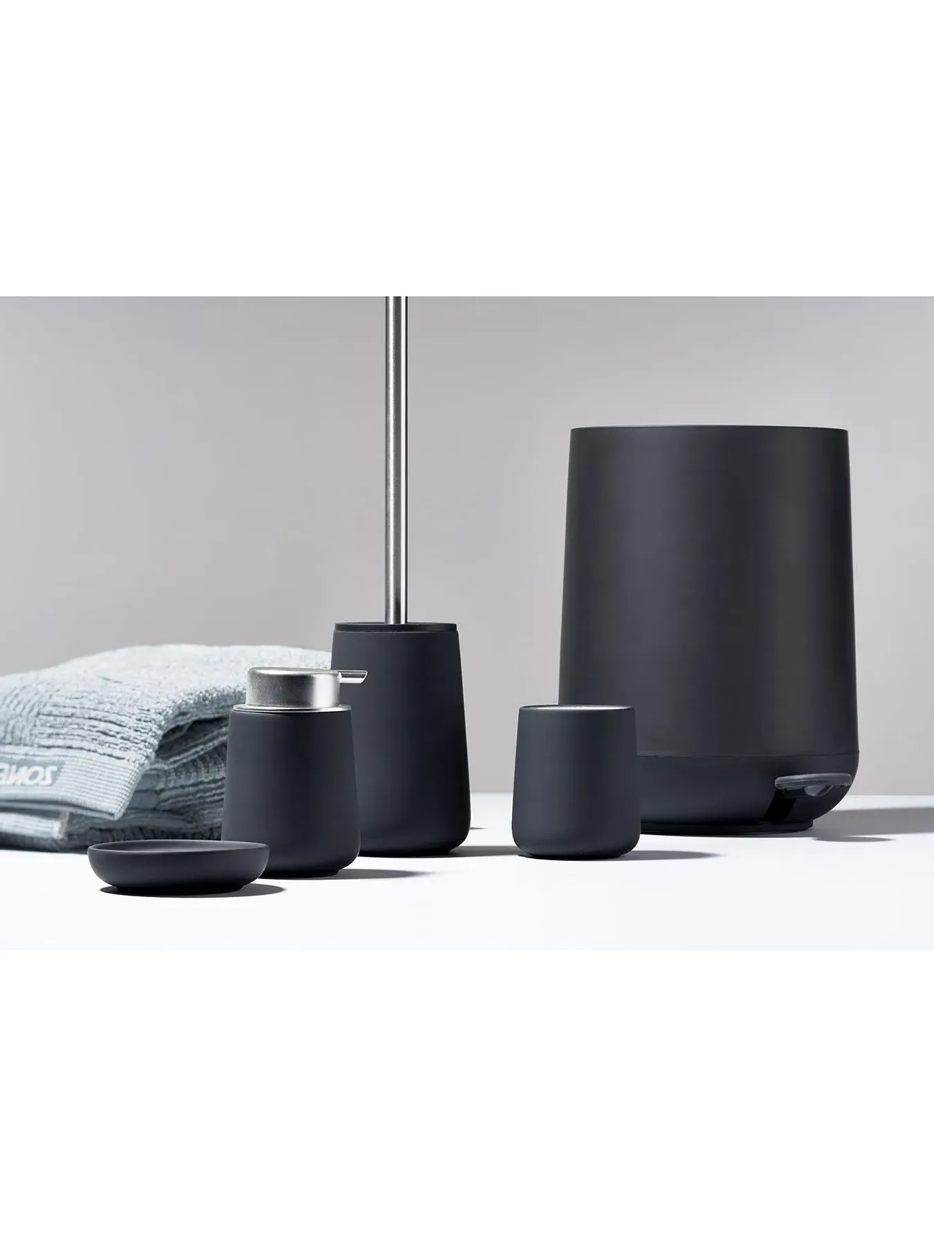 5L Pedal Bin with Soft-Touch - Black, Steel