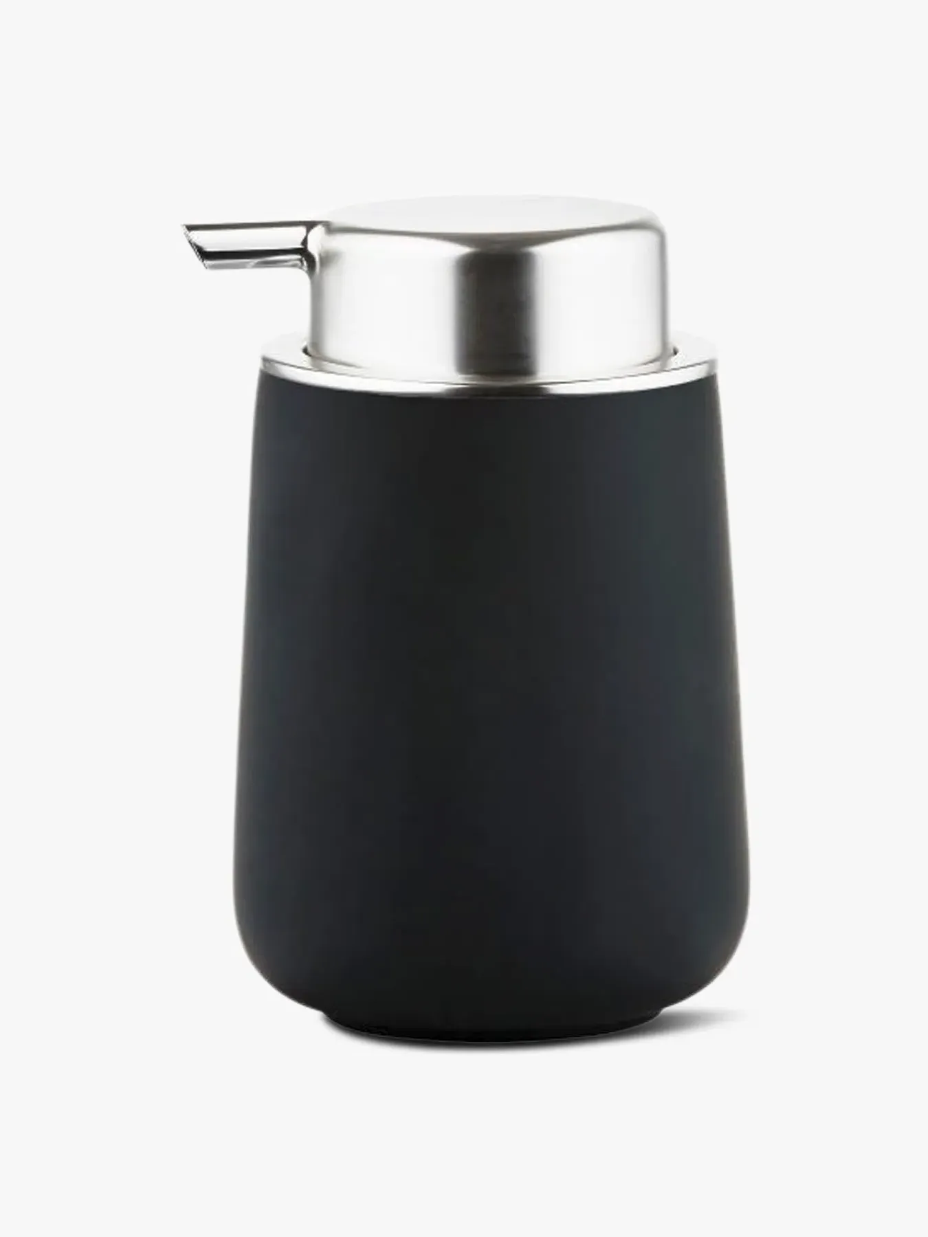 Soap Dispenser with Soft-Touch - Black, Steel image