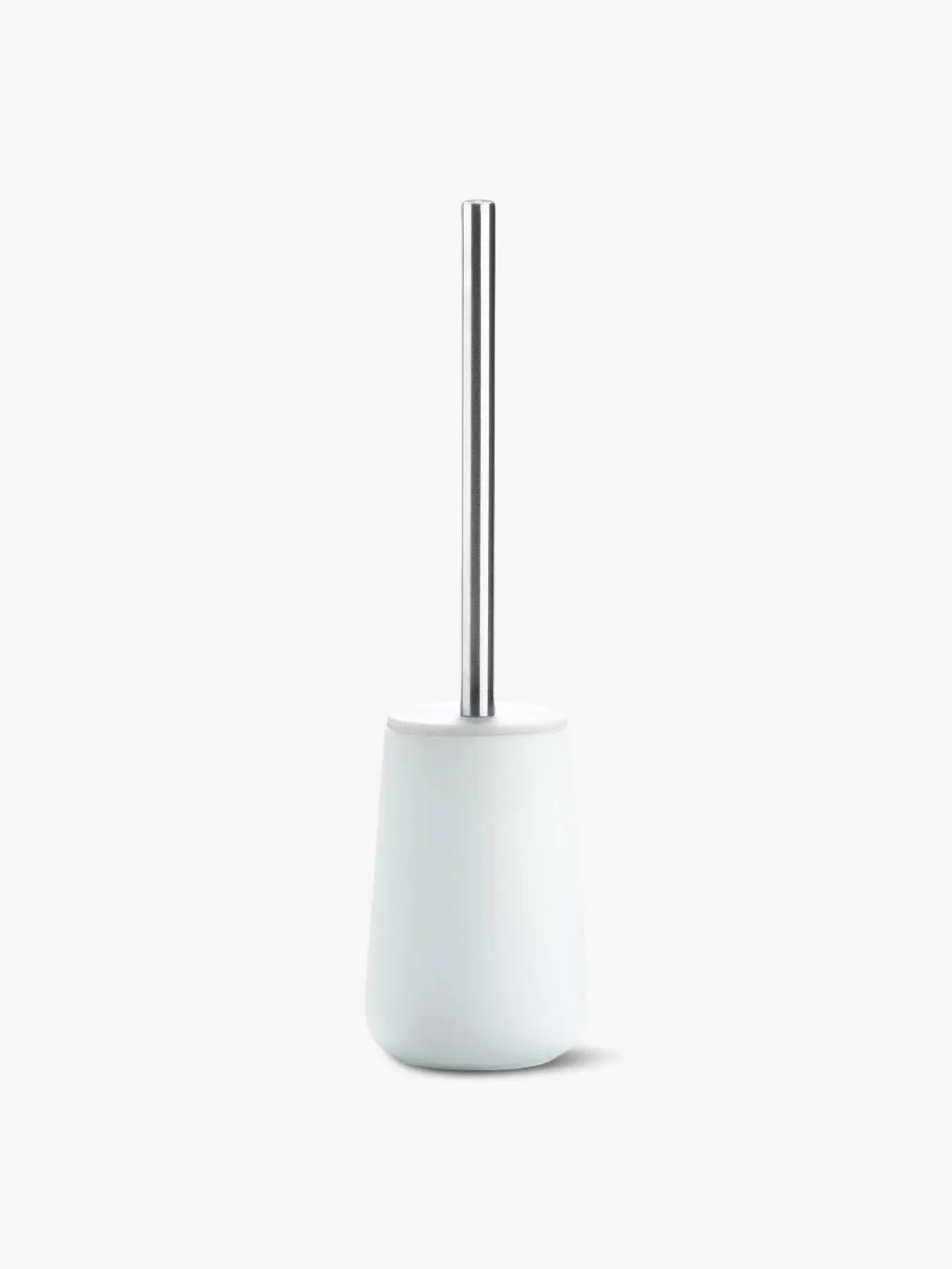 Toilet Brush with Soft-Touch Handle - White image
