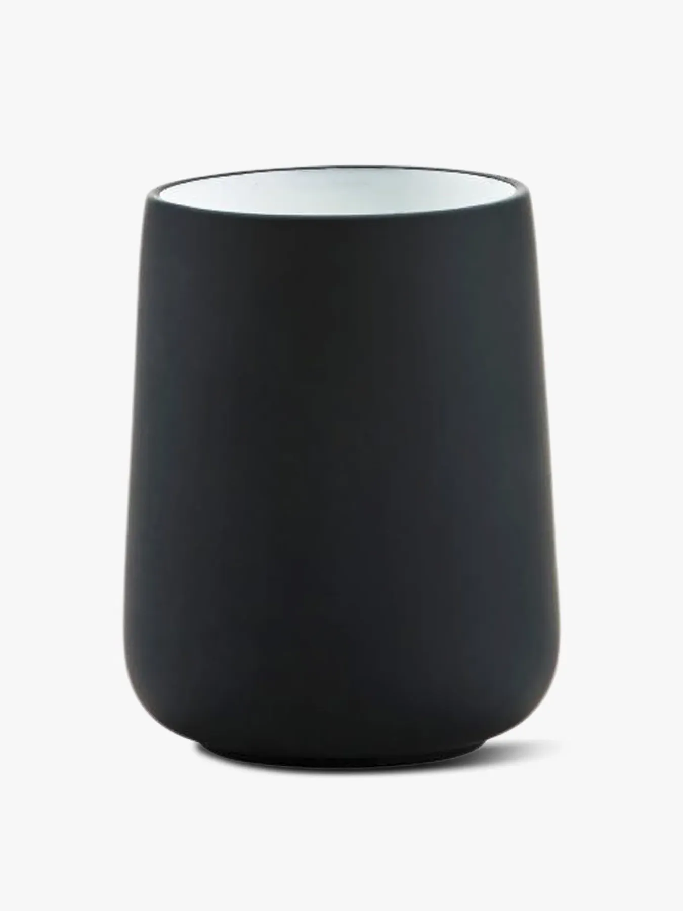 Toothbrush Holder with Soft-Touch - Black, Steel image