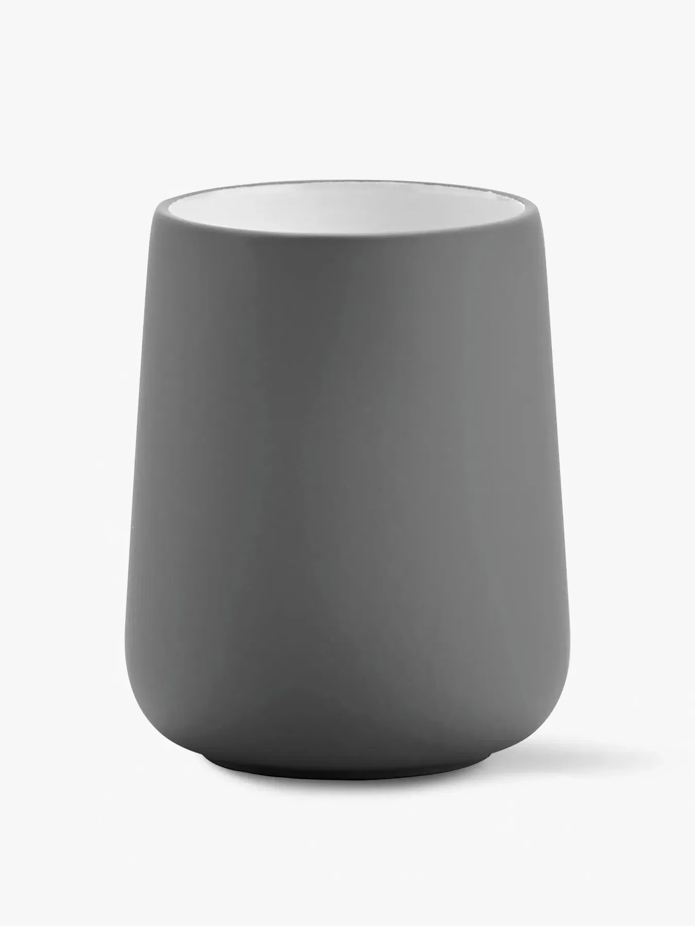 Toothbrush Mug with Modern Design - Grey image