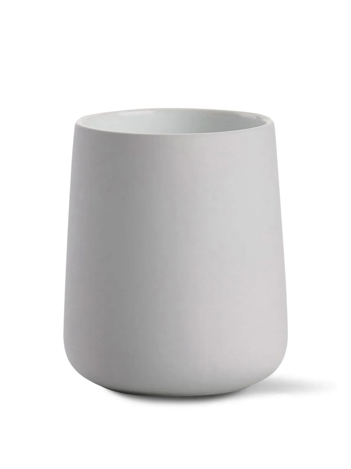 Toothbrush Mug with Soft Touch - Grey, Porcelain image