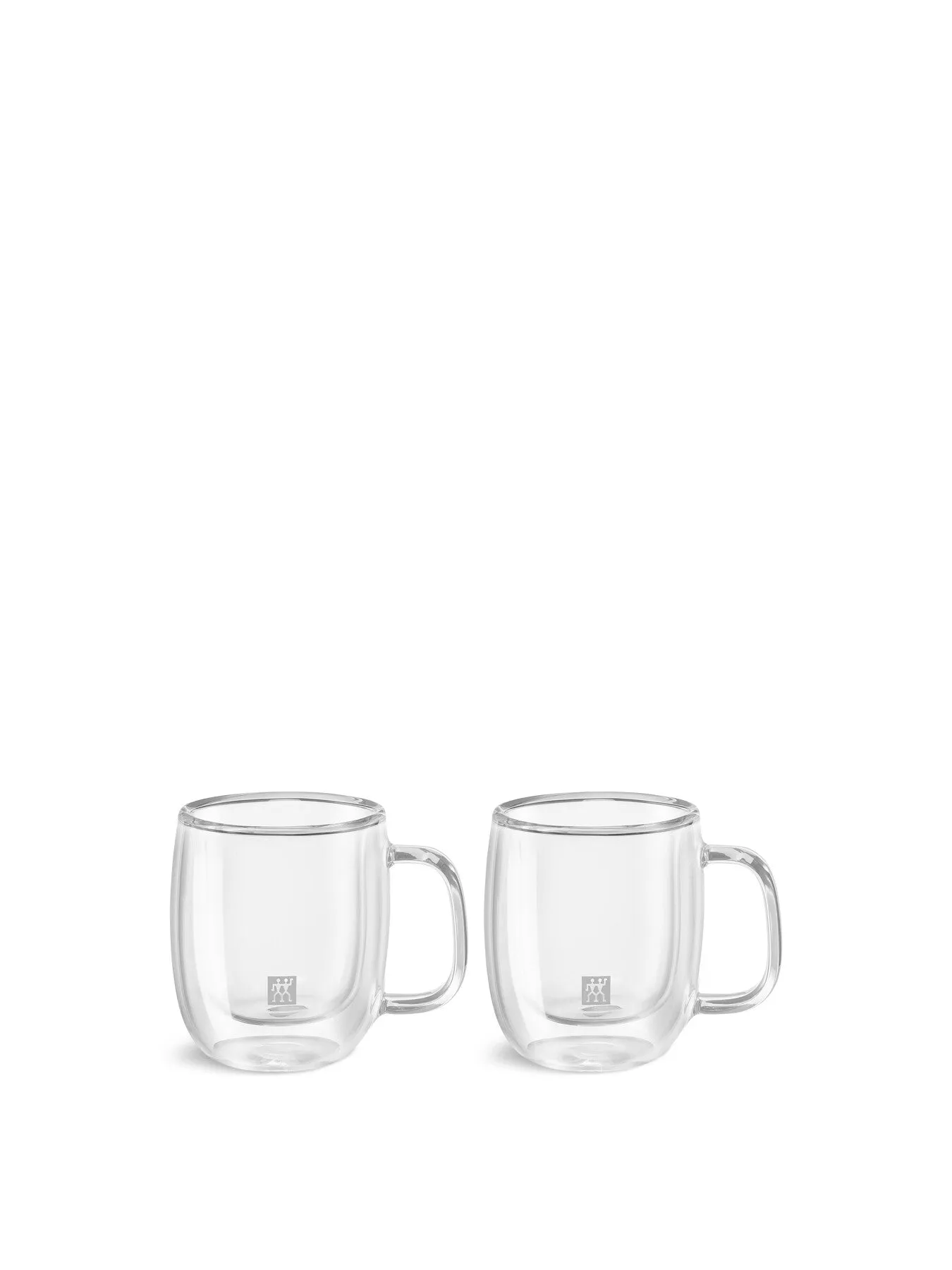 Double Walled Espresso Glasses with Handle - Clear image