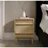 2-Drawer Bedside Table - Light Oak, Wood