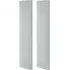 Pack of 2 Wall-Mounted Headboard Panels - Grey, Velvet