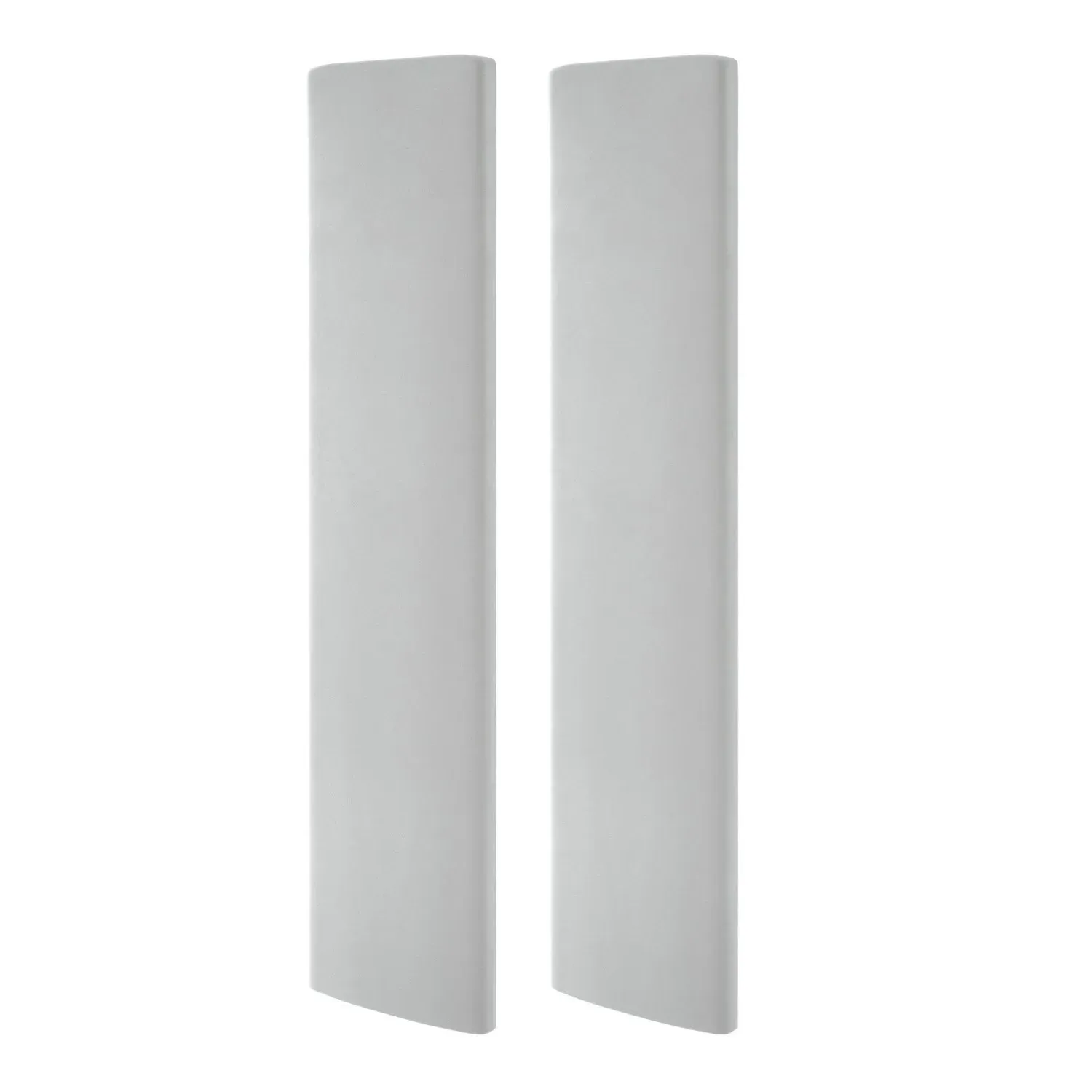 Pack of 2 Wall-Mounted Headboard Panels - Grey, Velvet image