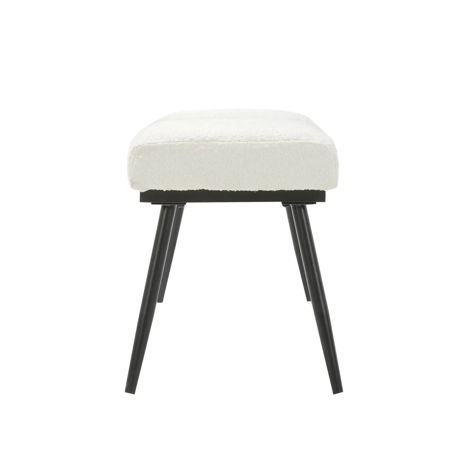 Large Dining Bench Seats 2 - Cream, Boucle