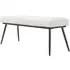 Large Dining Bench Seats 2 - Cream, Boucle