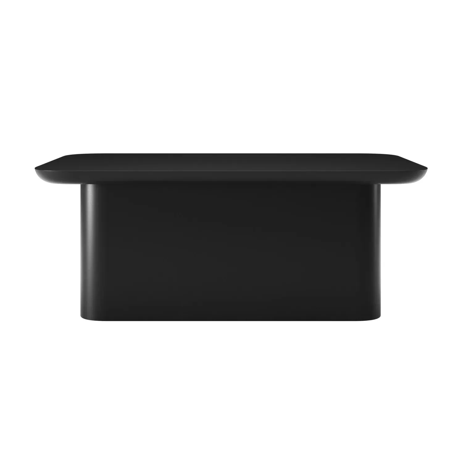 Rectangular Coffee Table with Storage - Black, Wood