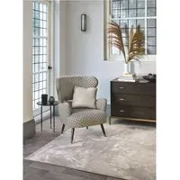 Abstract Rug - Beige, Polyester Blend