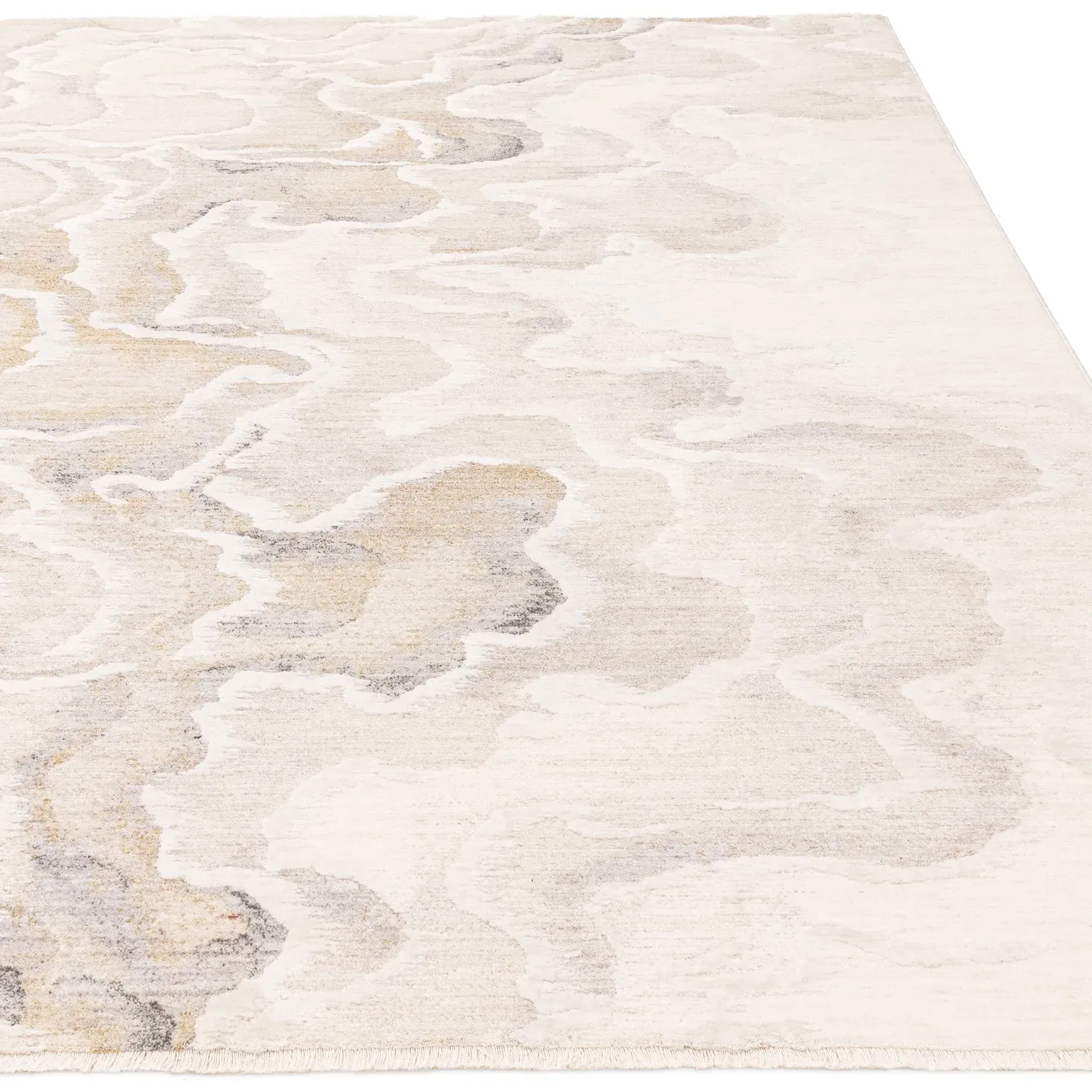Abstract Rug - Cream, Polyester