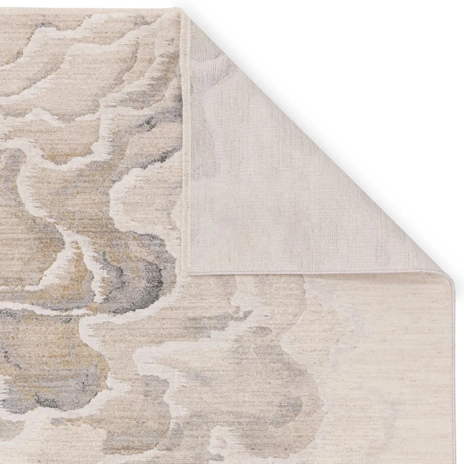 Abstract Rug - Cream, Polyester