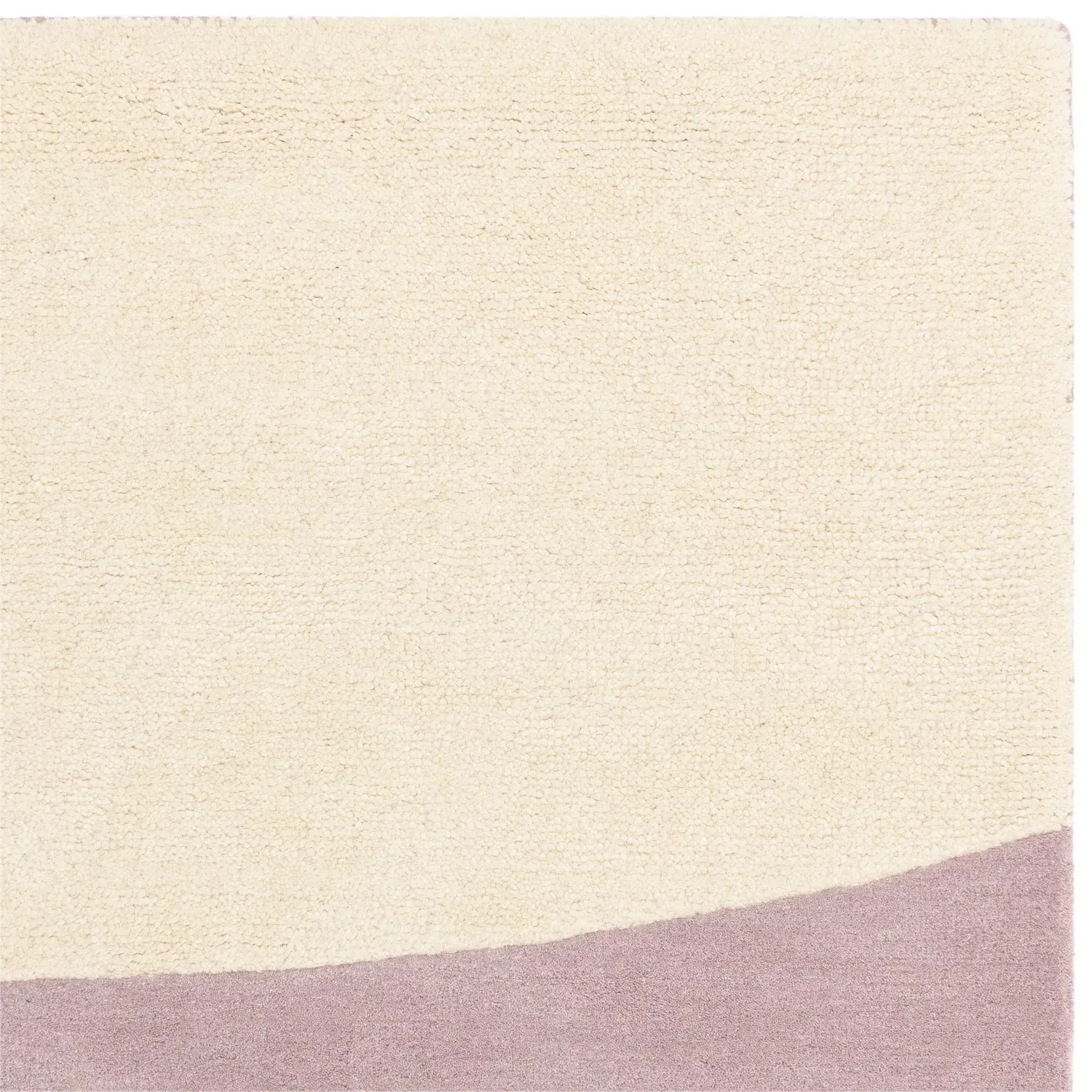 Abstract Rug with Pebble Design - Pink, Wool