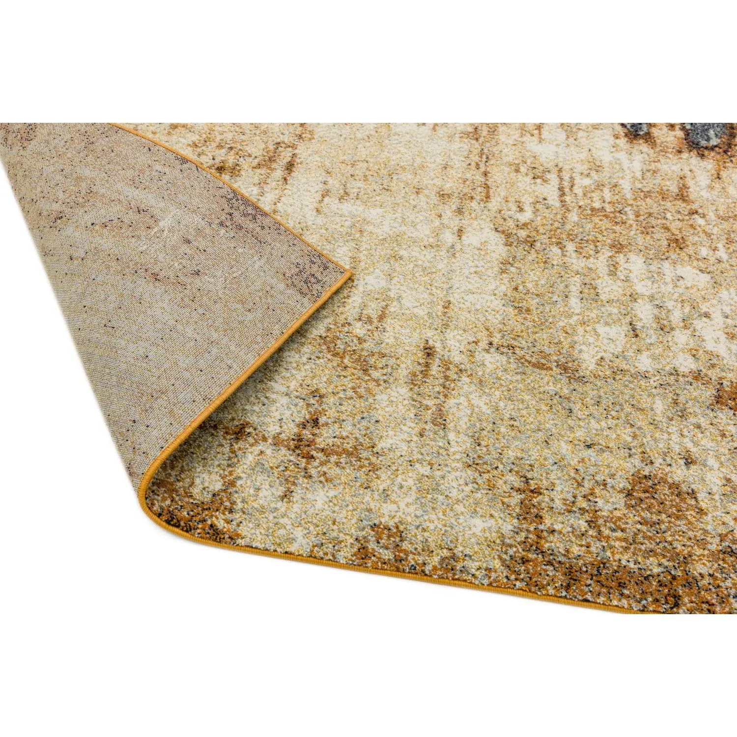 Distressed Ombre Rug - Orange, Polypropylene