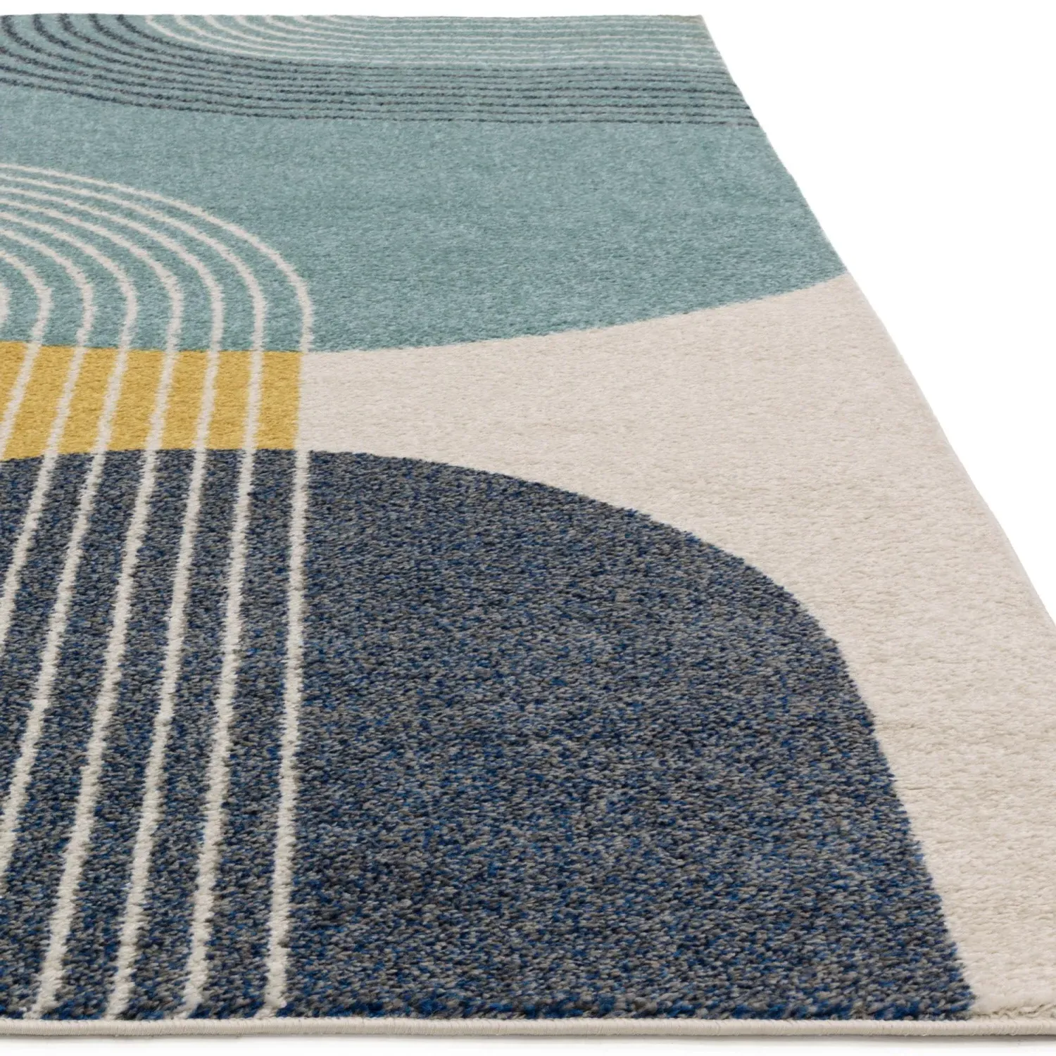 Geometric Area Rug - Multi Coloured, Polypropylene