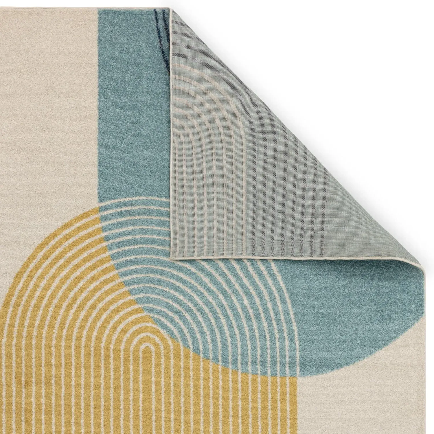 Geometric Area Rug - Multi Coloured, Polypropylene