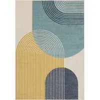Geometric Area Rug - Multi Coloured, Polypropylene