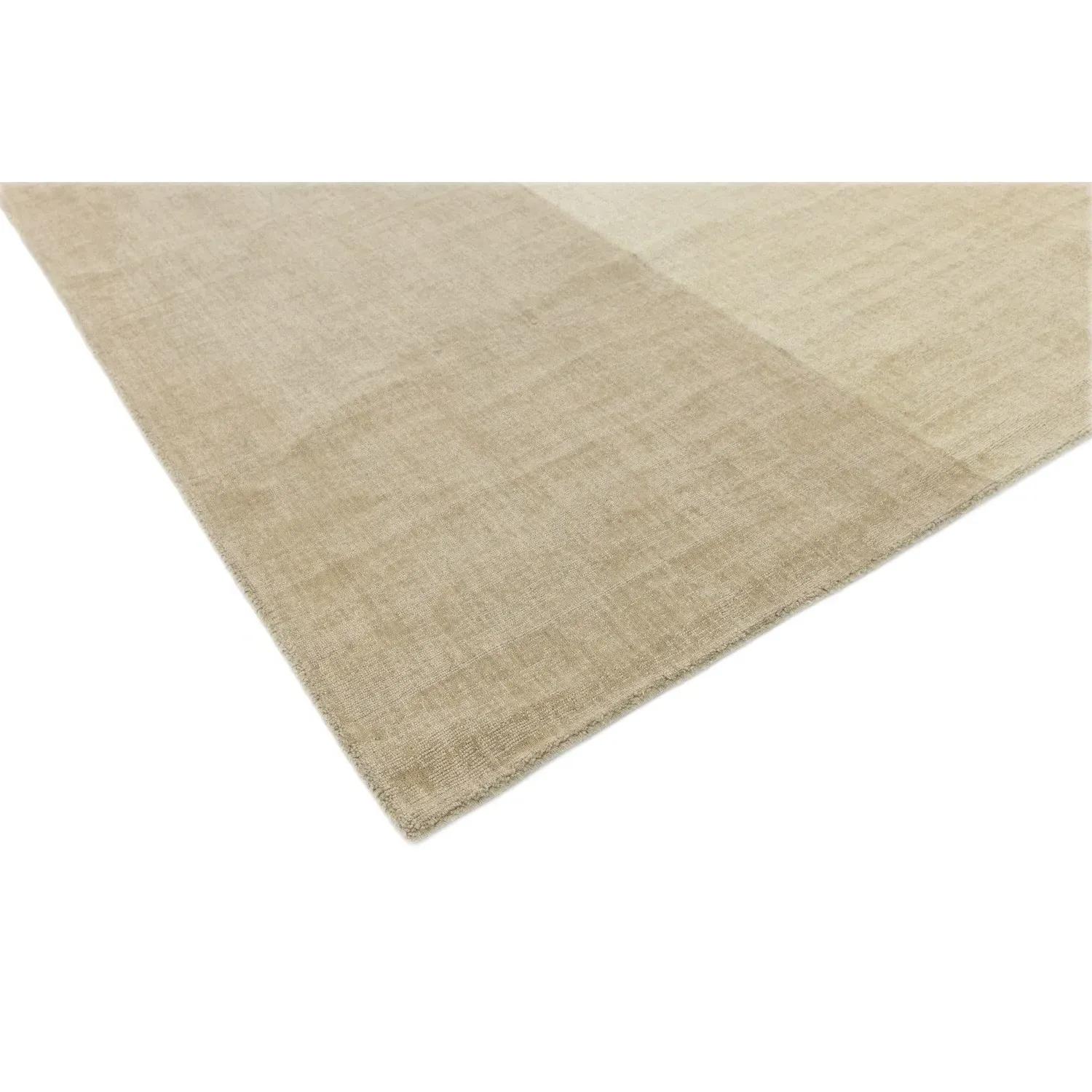 Hand Woven Rug with Blocks - Cream, Wool