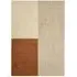 Hand Woven Rug with Blocks - Cream, Wool
