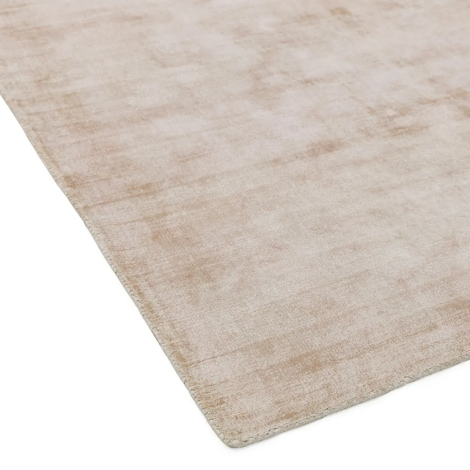 Hand Woven Rug with Sheen - Cream, Viscose
