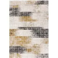 Large Abstract Rug - Gold, Polyester