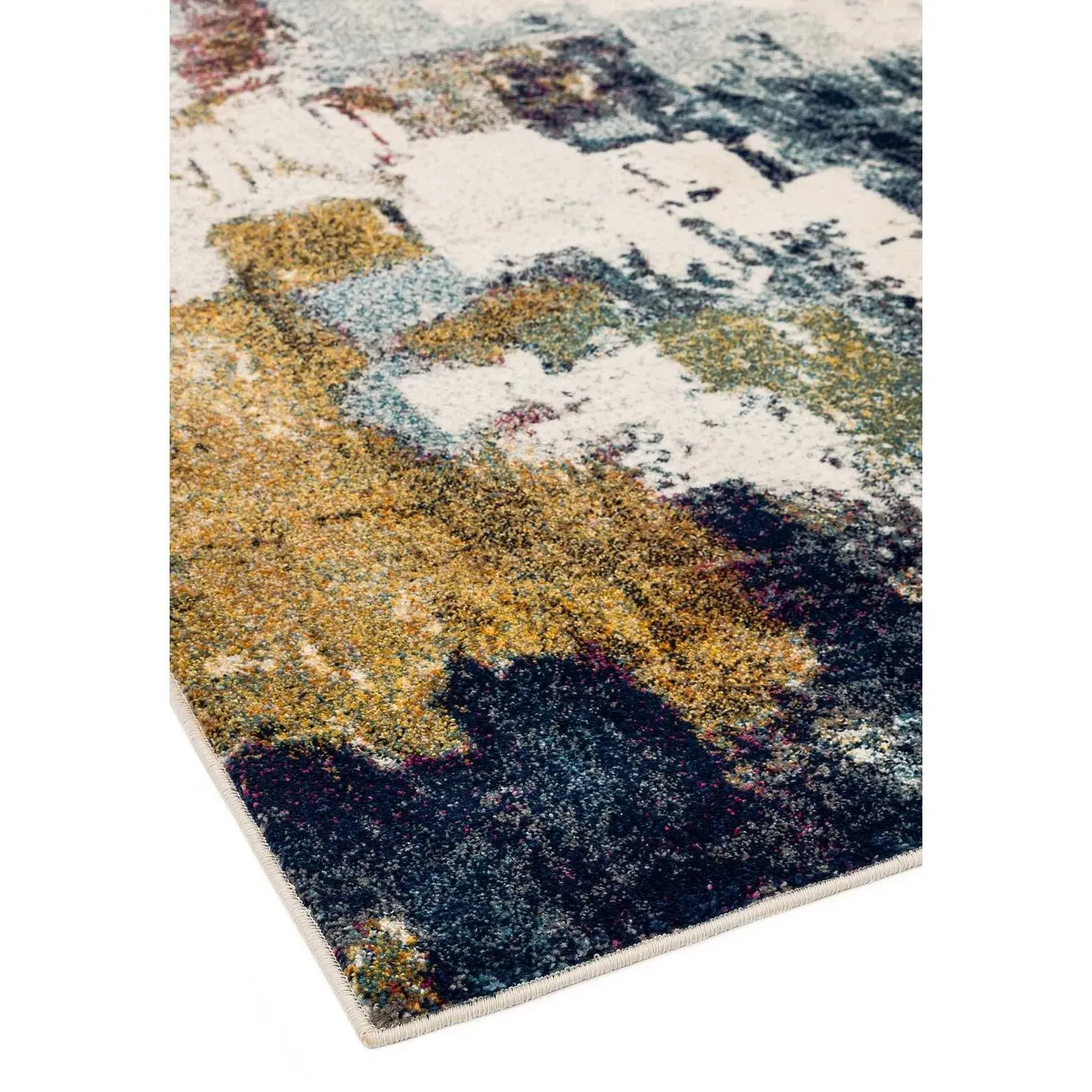 Large Abstract Rug - Multi Coloured, Polypropylene