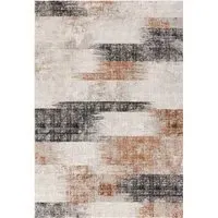Large Abstract Rug - Orange, Polyester