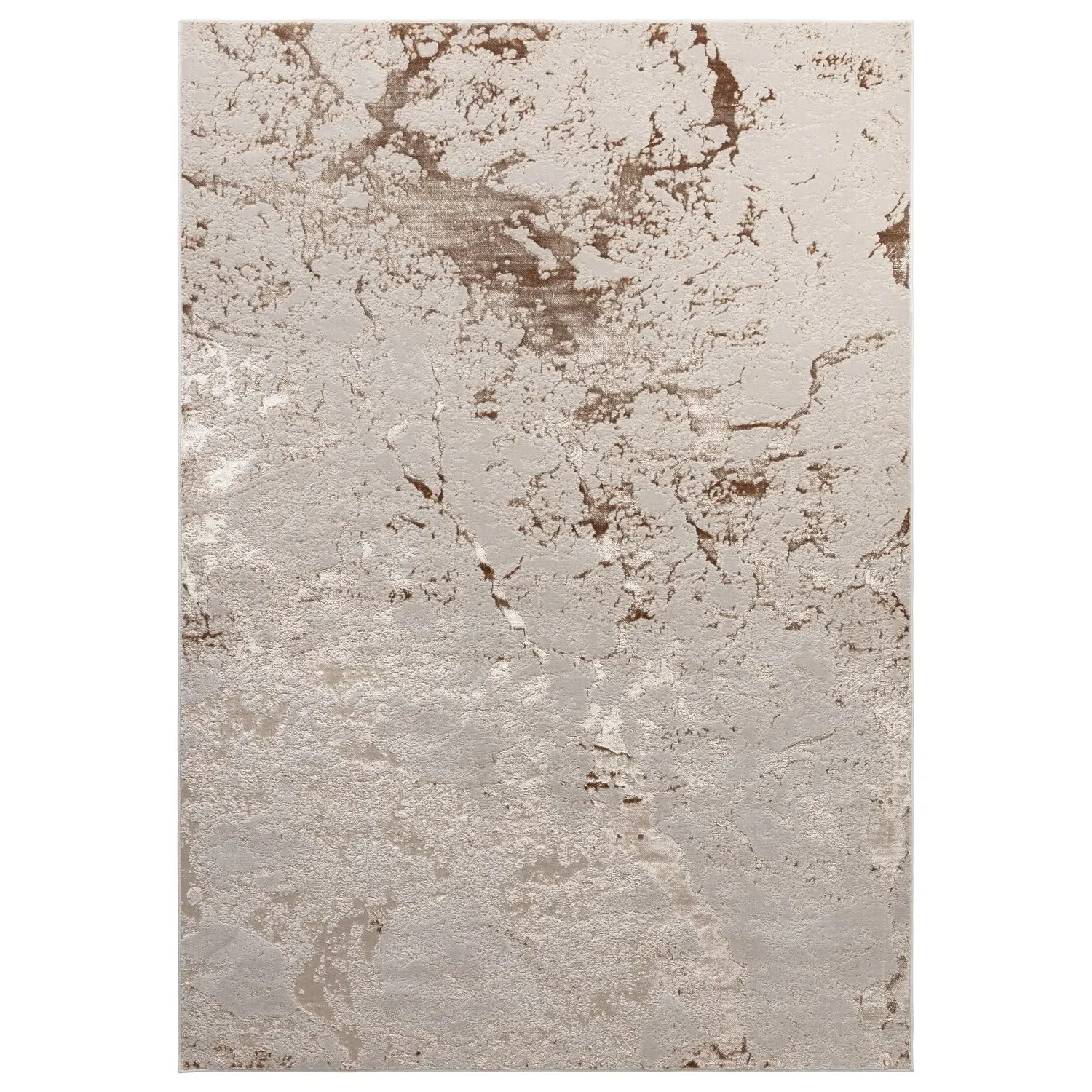 Large Area Rug with Abstract Pattern - Beige
