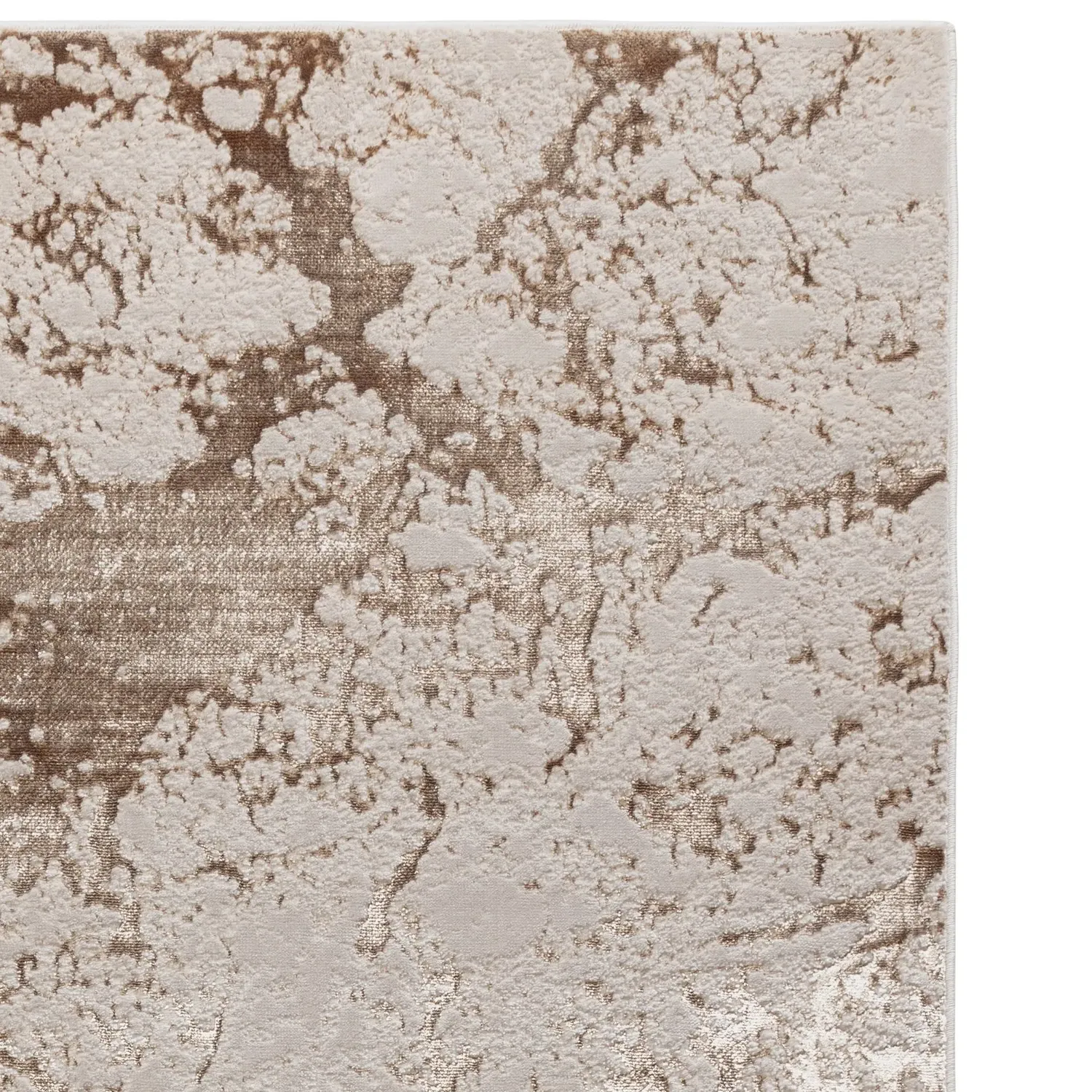 Large Area Rug with Abstract Pattern - Beige
