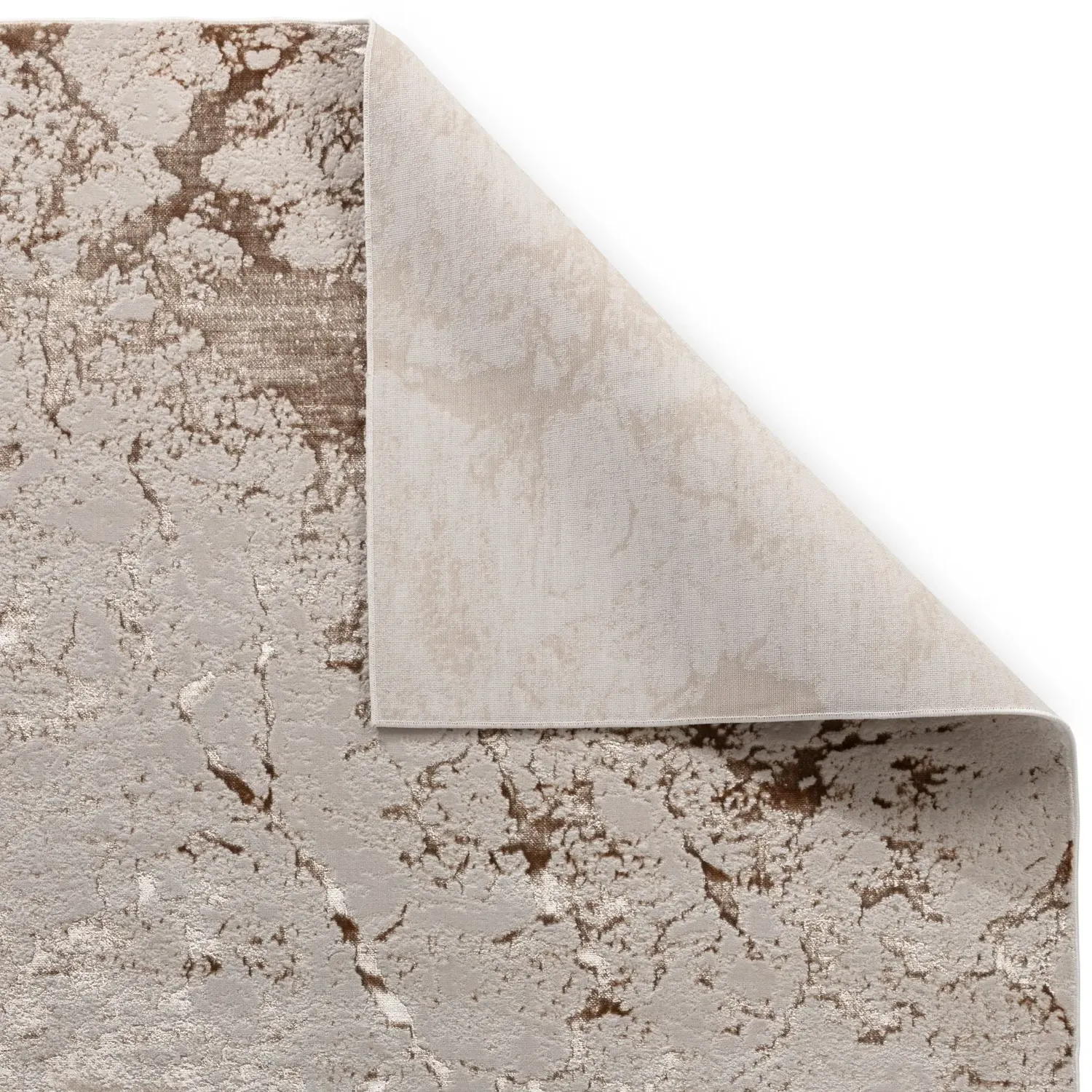 Large Area Rug with Abstract Pattern - Beige