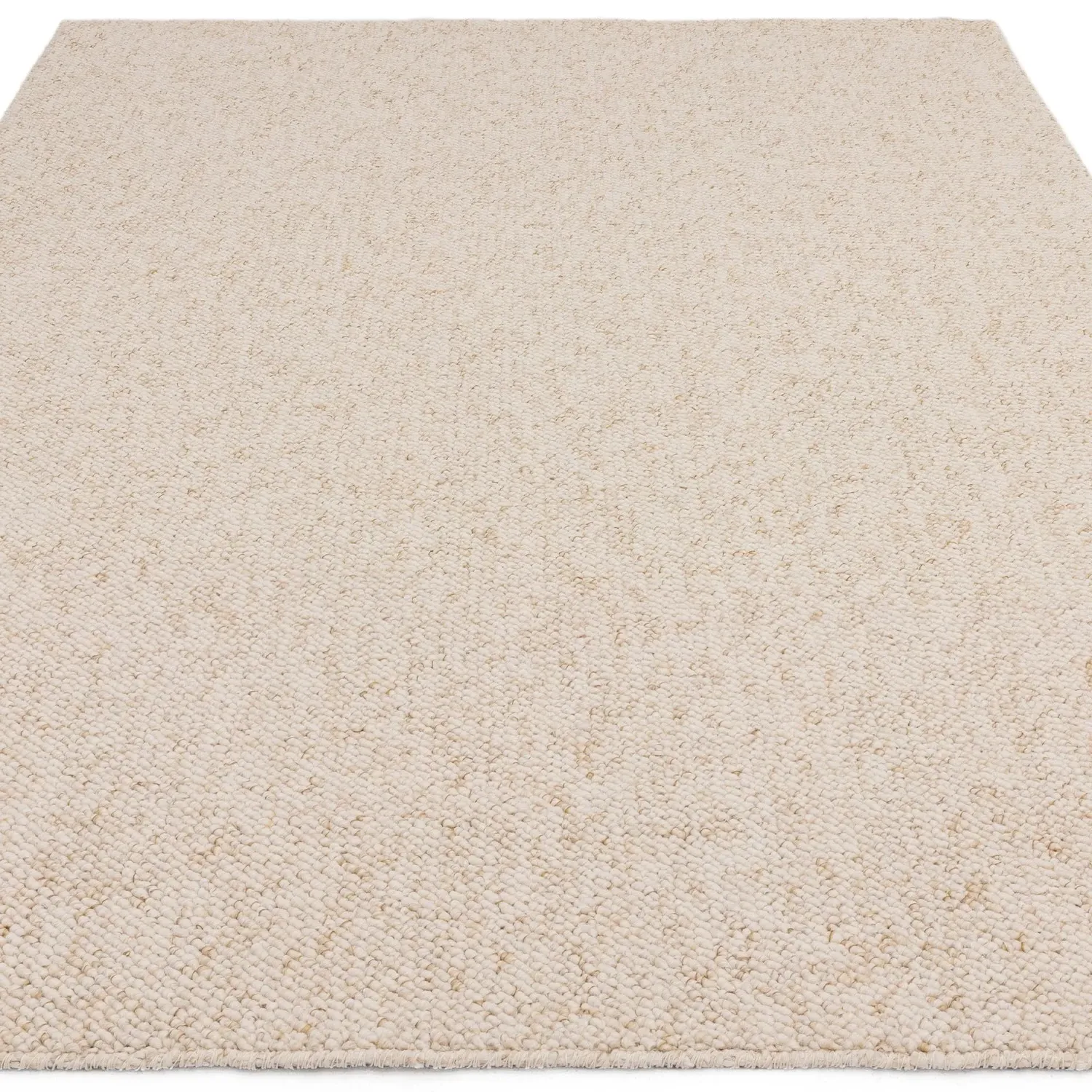 Large Bobble Rug - White, Polyester