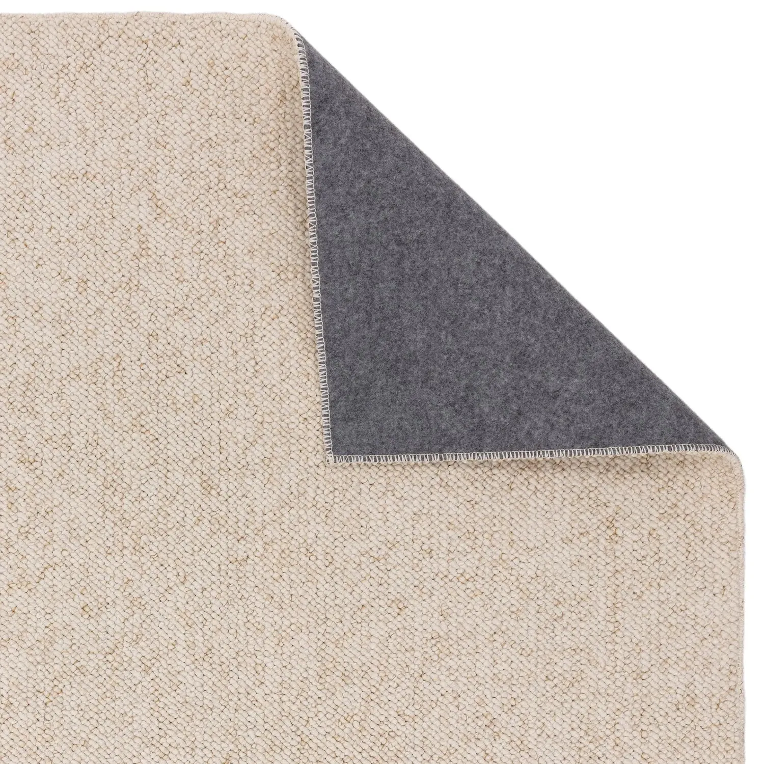 Large Bobble Rug - White, Polyester