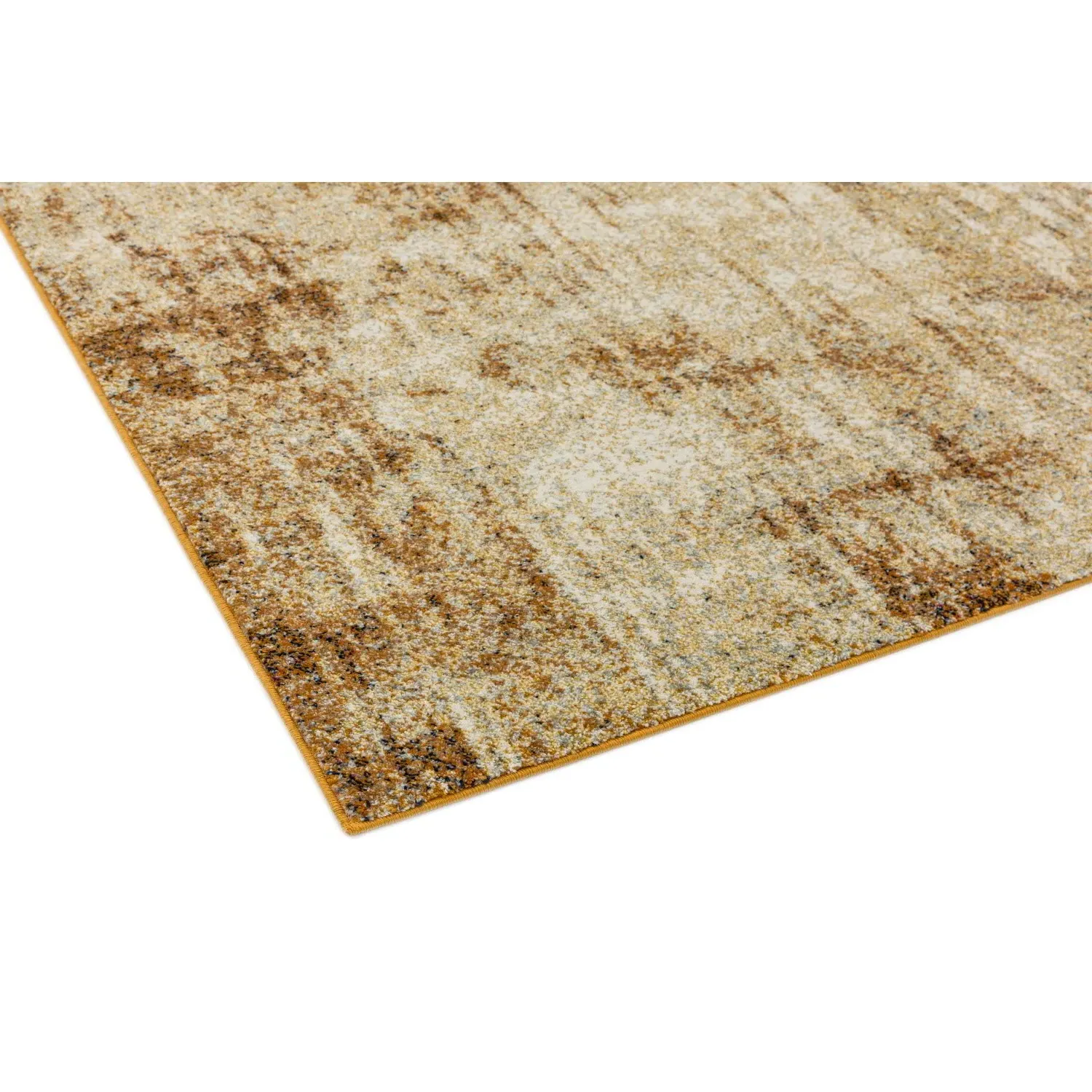 Large Distressed Ombre Rug - Orange, Polypropylene
