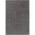 Large Hand Carved Geometric Rug - Grey, Wool