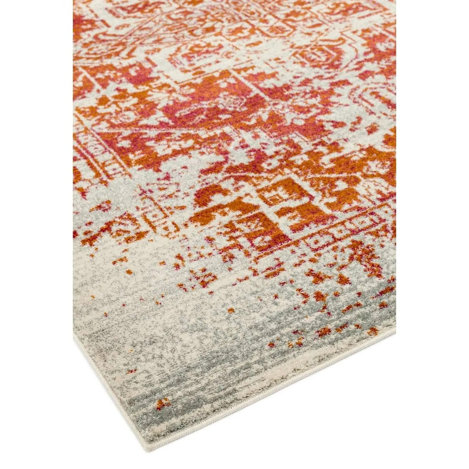 Large Persian Rug - Orange, Polypropylene