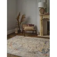 Persian Rug with Distressed Detail - Multi, Polypropylene