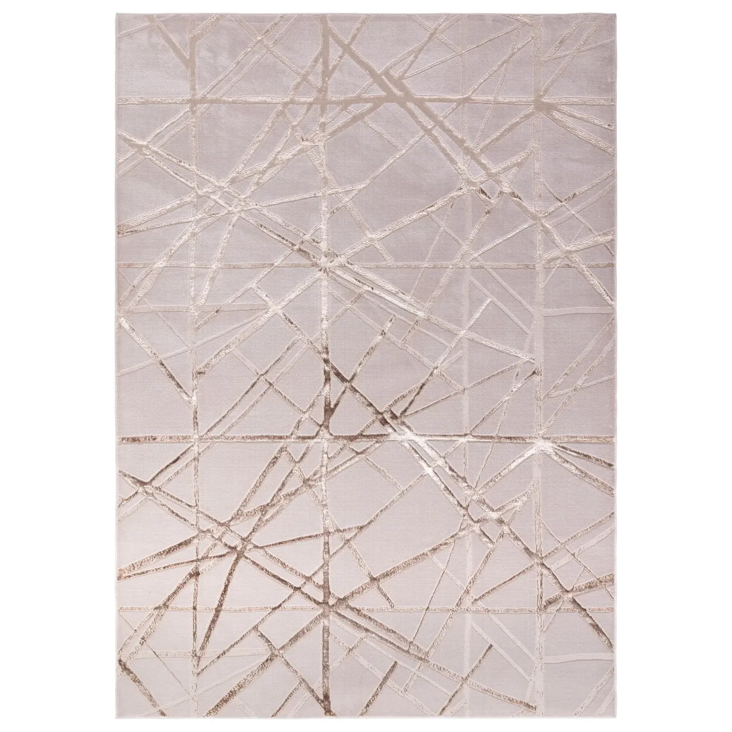 Rectangular Rug with Abstract Pattern - Cream image