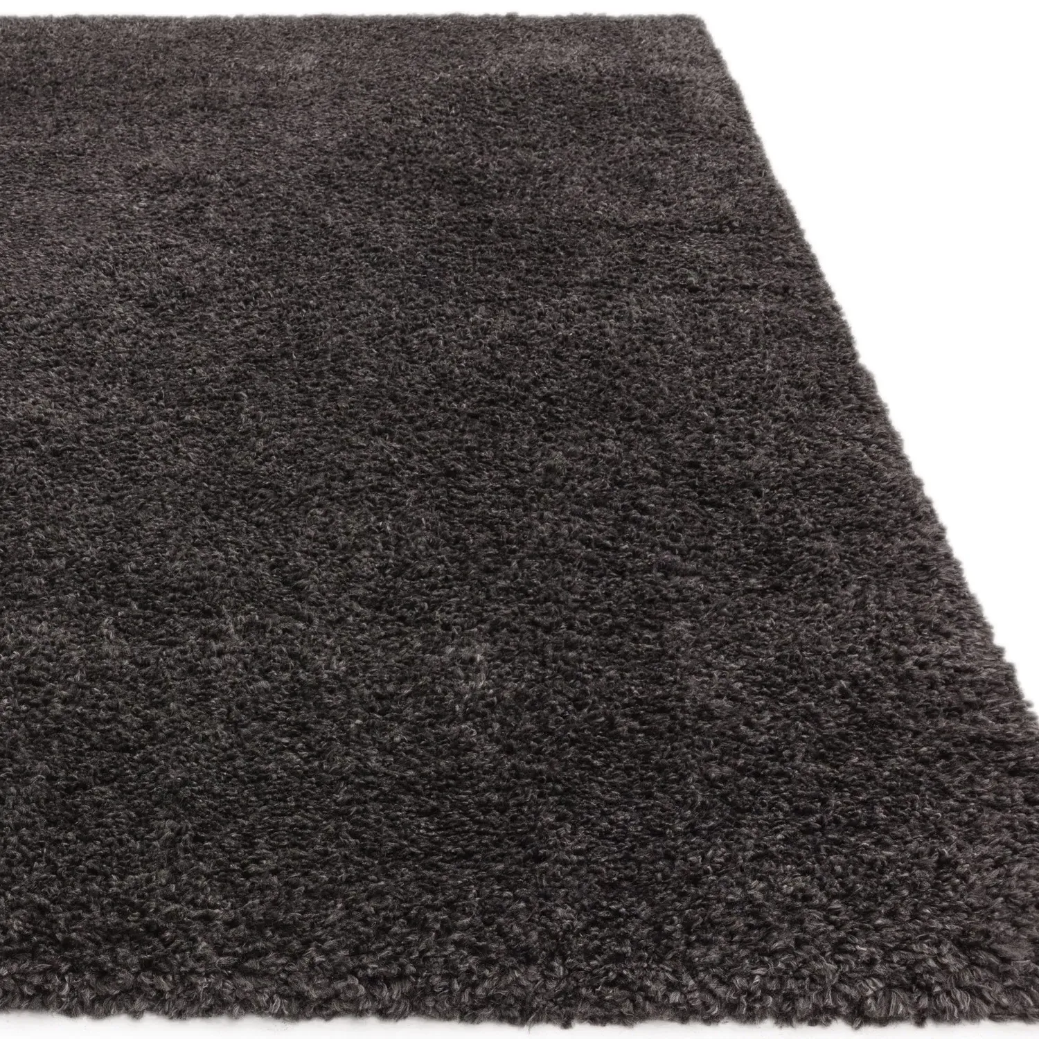 Rectangular Shaggy Rug - Grey, Polypropylene