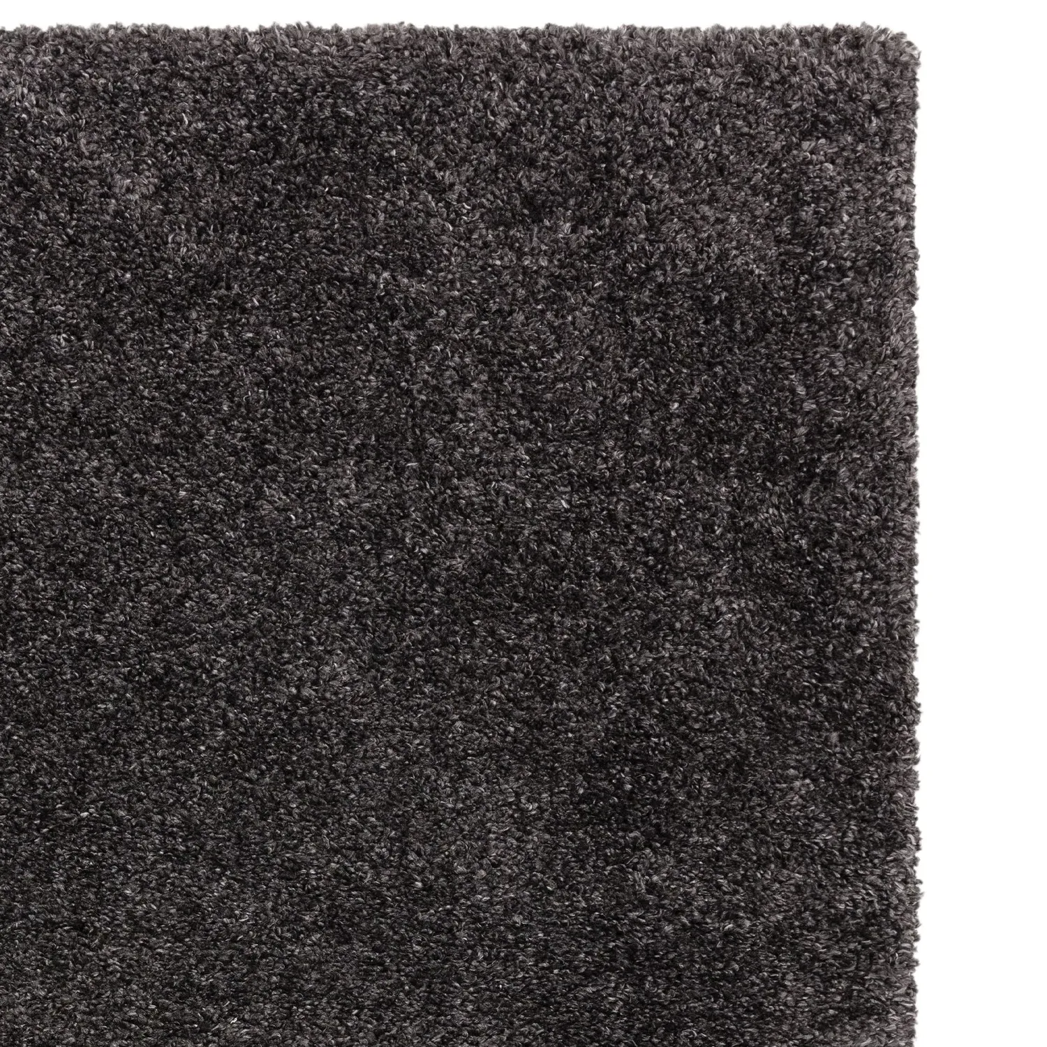 Rectangular Shaggy Rug - Grey, Polypropylene