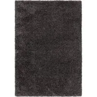 Rectangular Shaggy Rug - Grey, Polypropylene