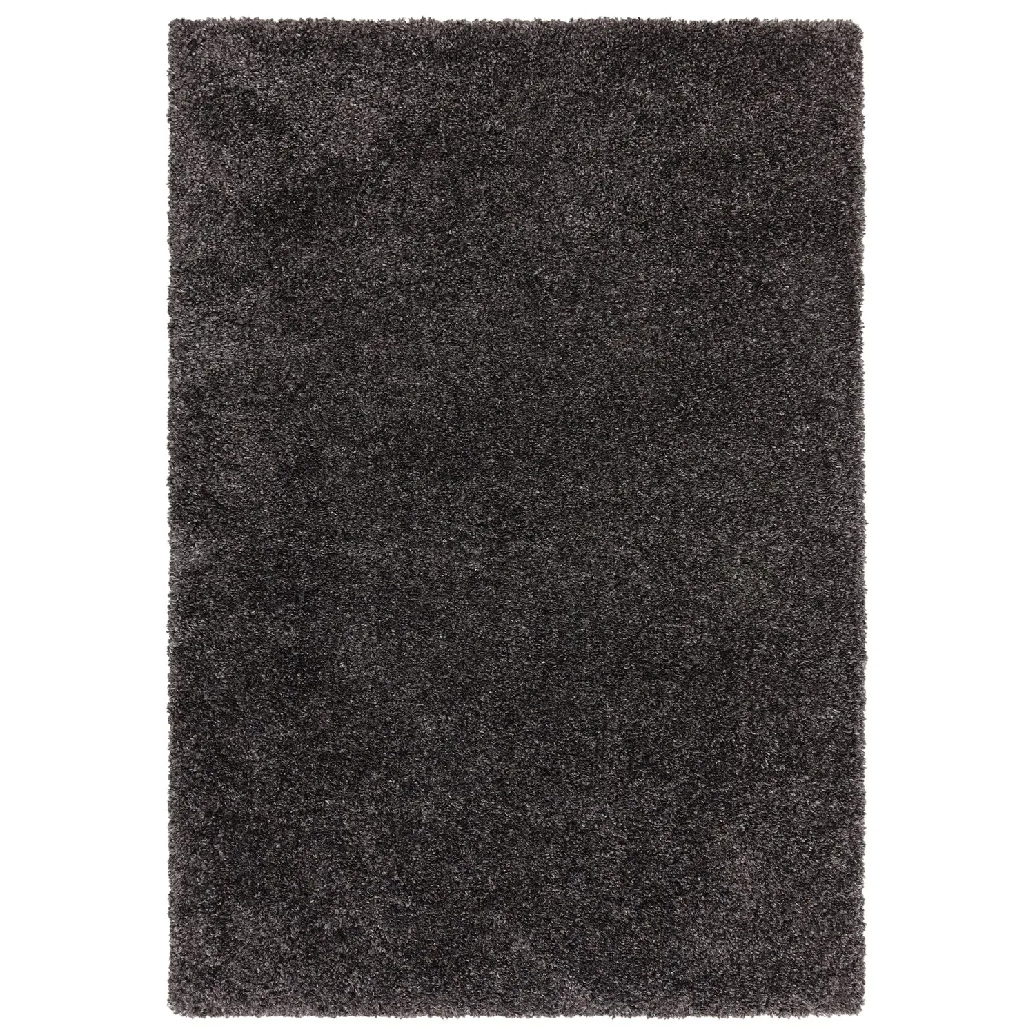 Rectangular Shaggy Rug - Grey, Polypropylene image