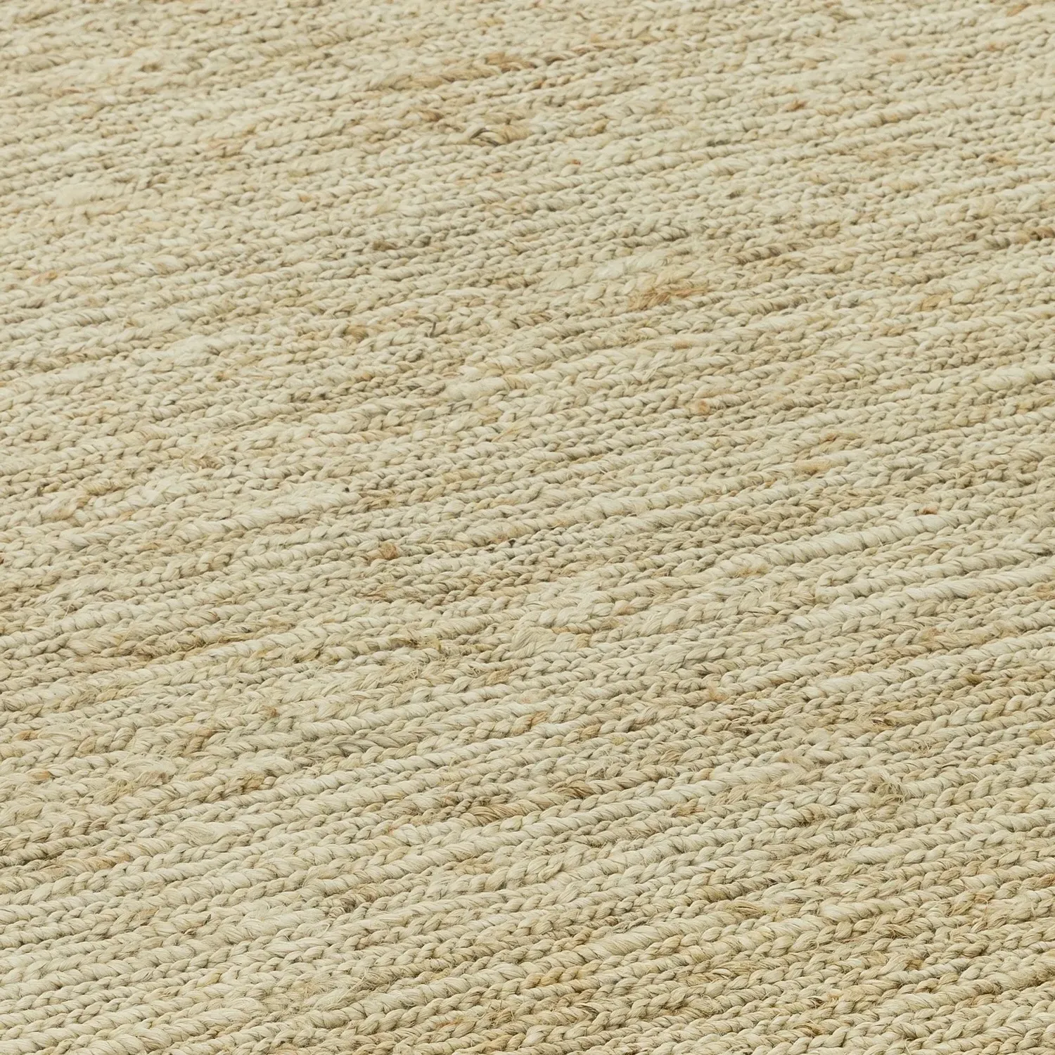 Runner Rug Hand Knotted - Beige, Jute